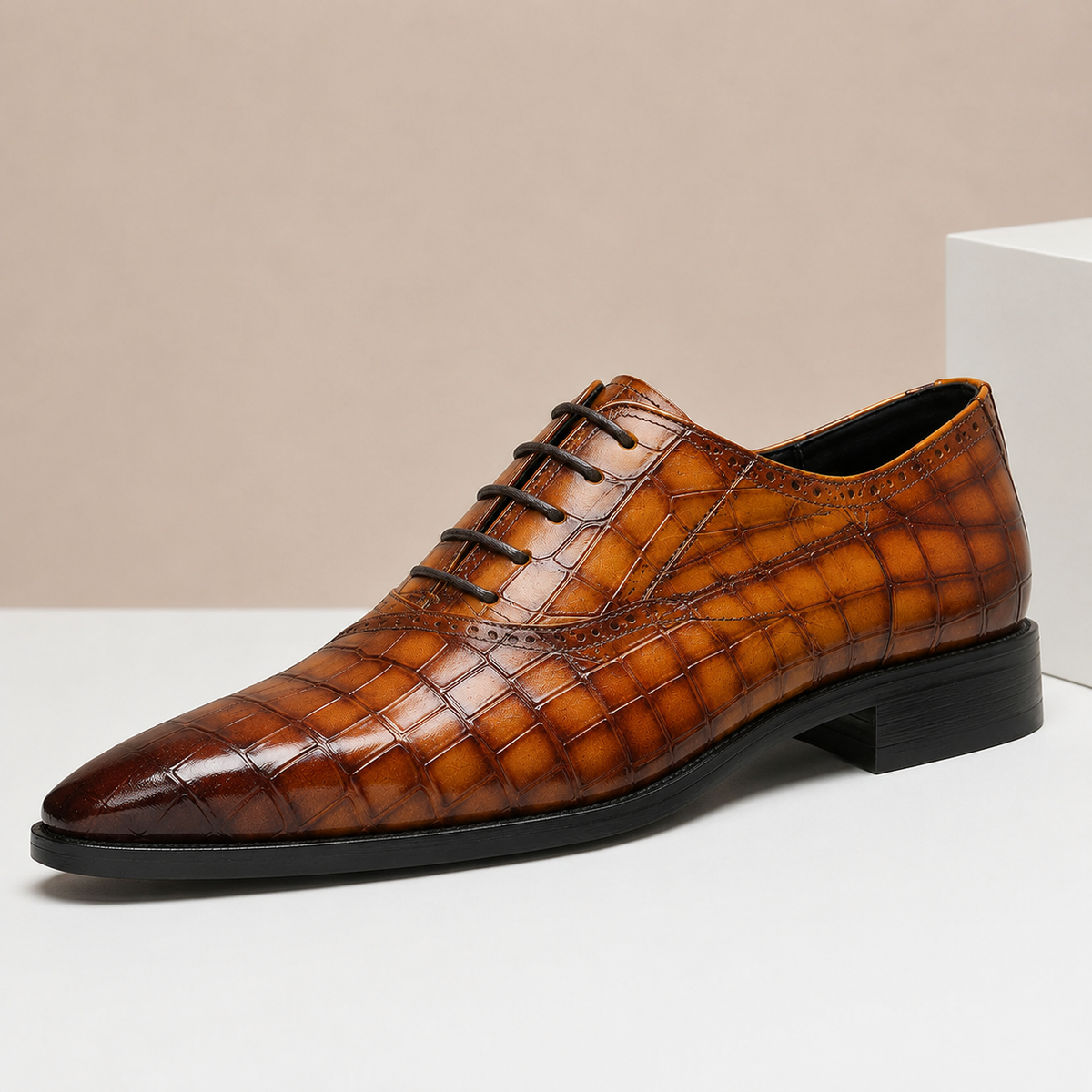 Sapatos Tobias em pele de vaca
