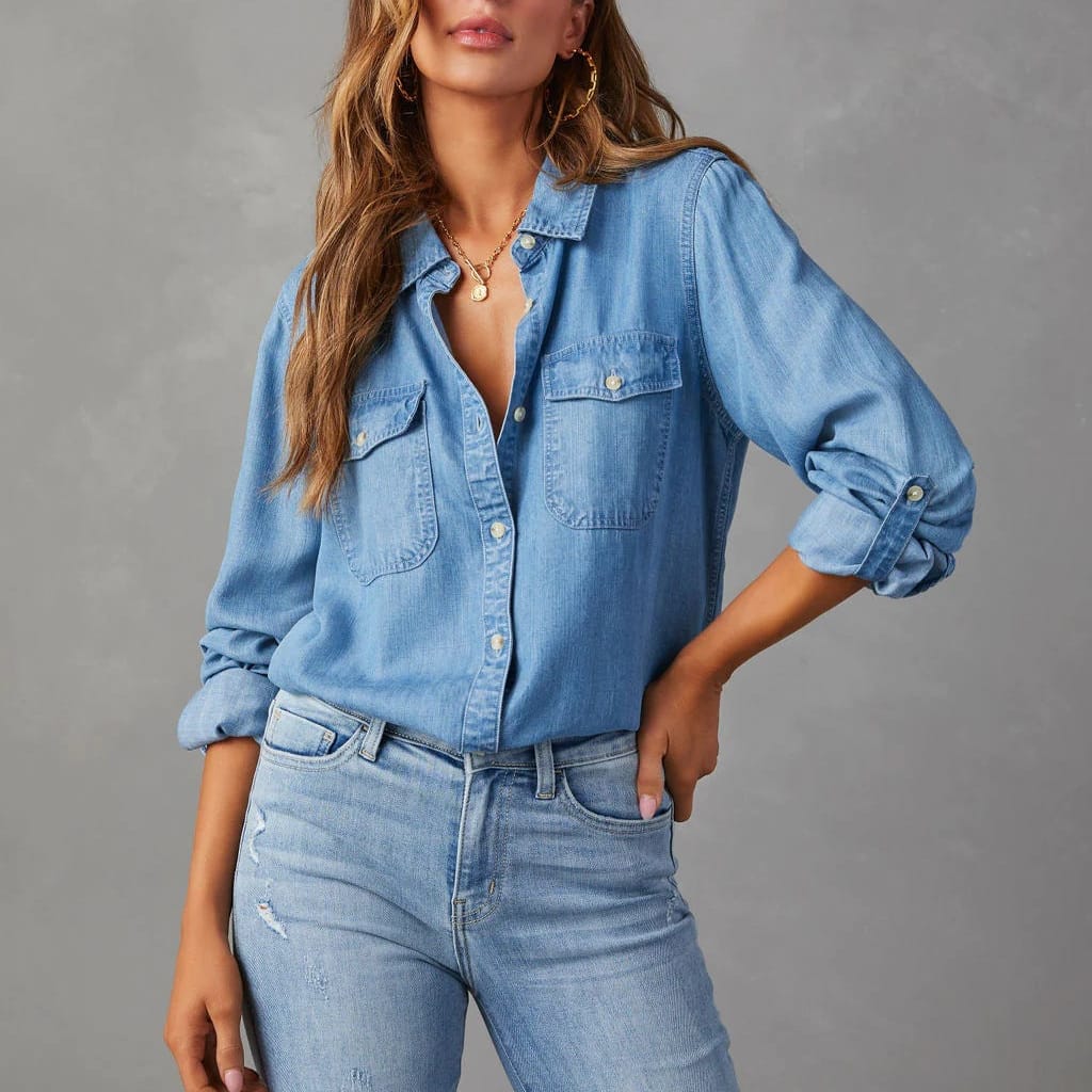 Camicia in denim sartoriale Sabine