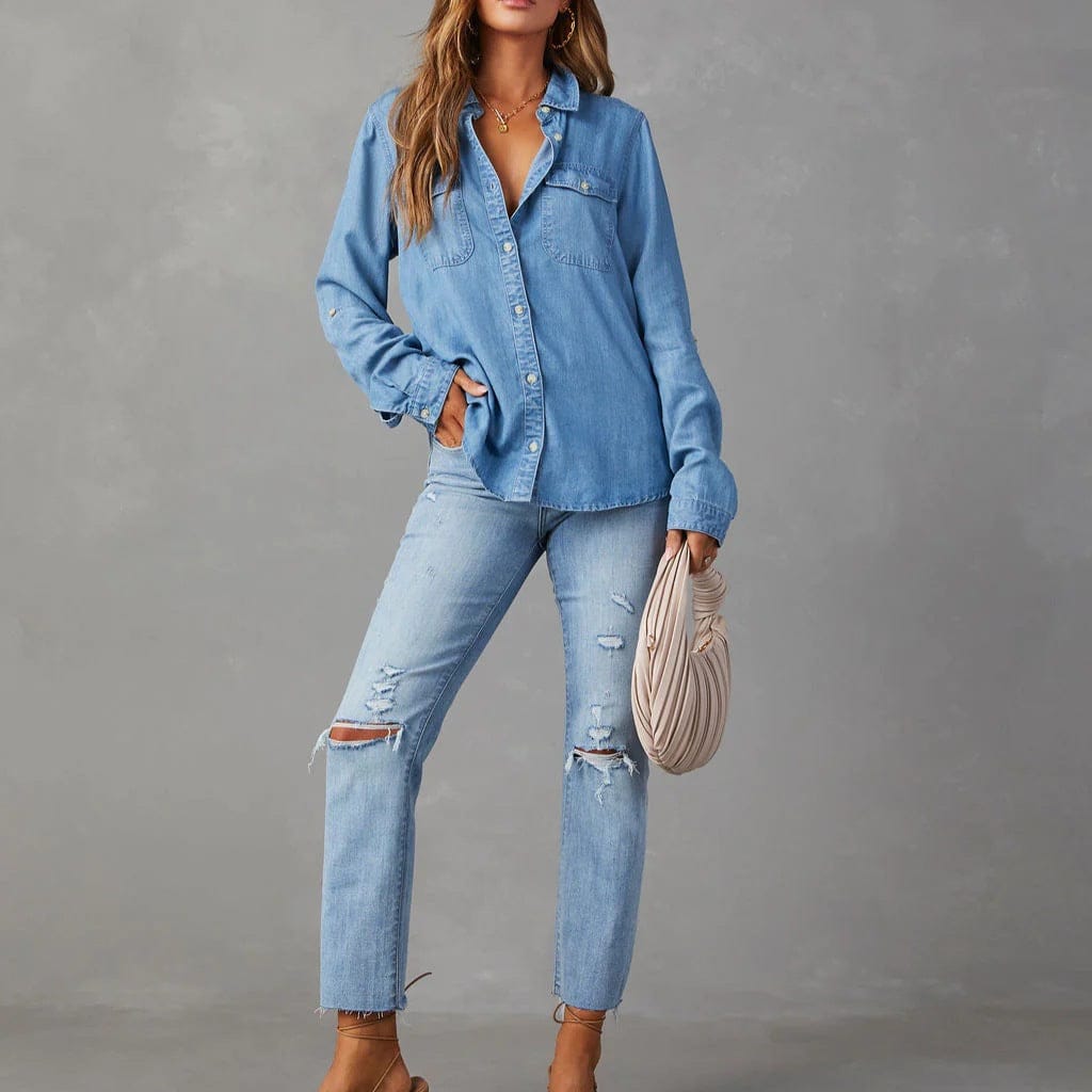 Camicia in denim sartoriale Sabine