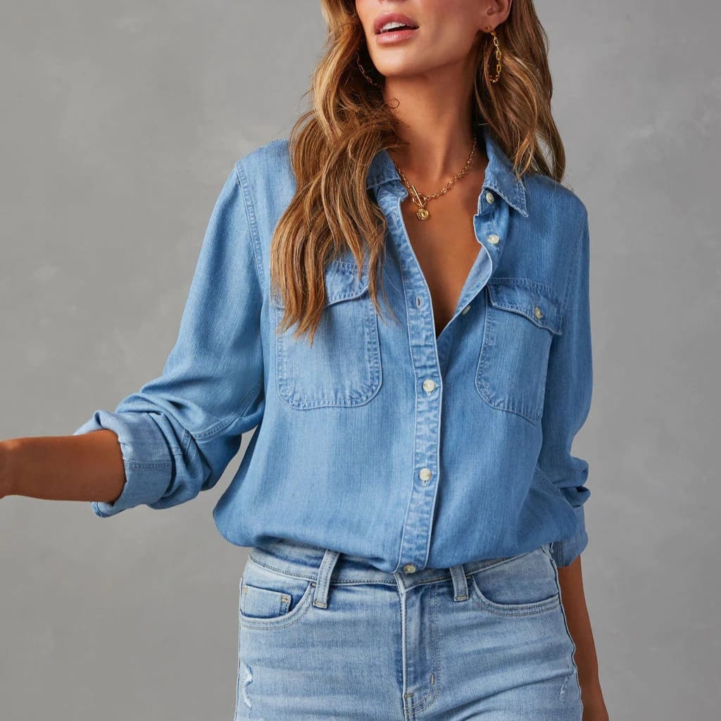 Camicia in denim sartoriale Sabine