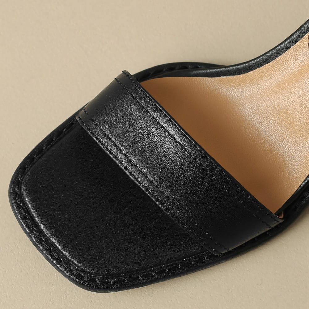 Alma Sculpted Heel Sandal