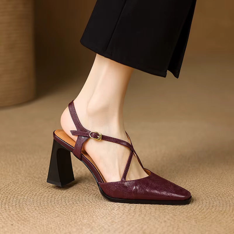 Tacchi Marceline in vera pelle