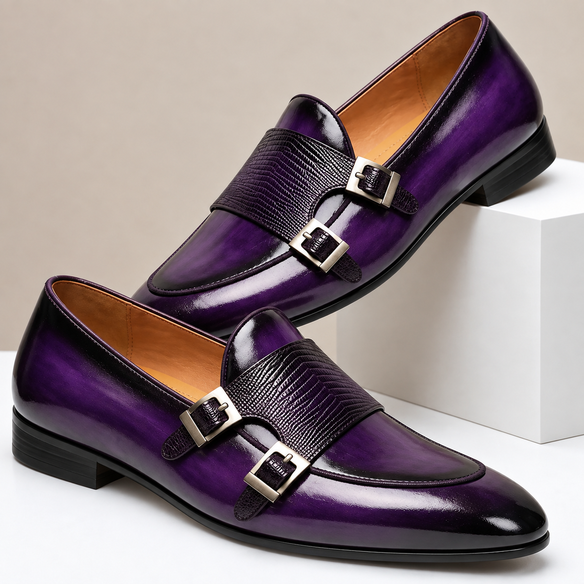 Mocassins Varenna en cuir de vachette