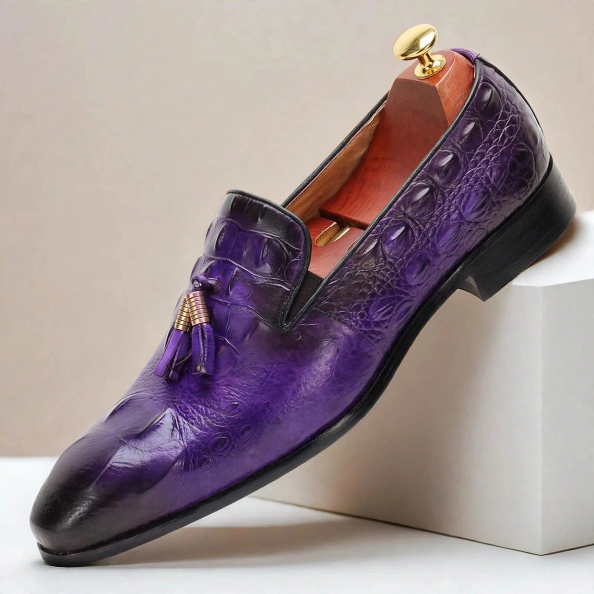 Barello Cowhide Leather Loafers