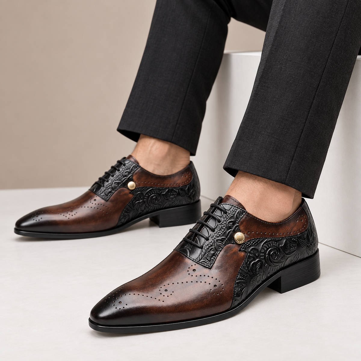 Quentin Cowhide Leather Shoes