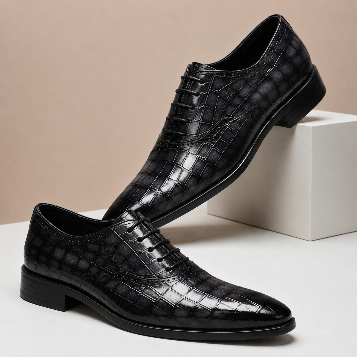 Sapatos Tobias em pele de vaca