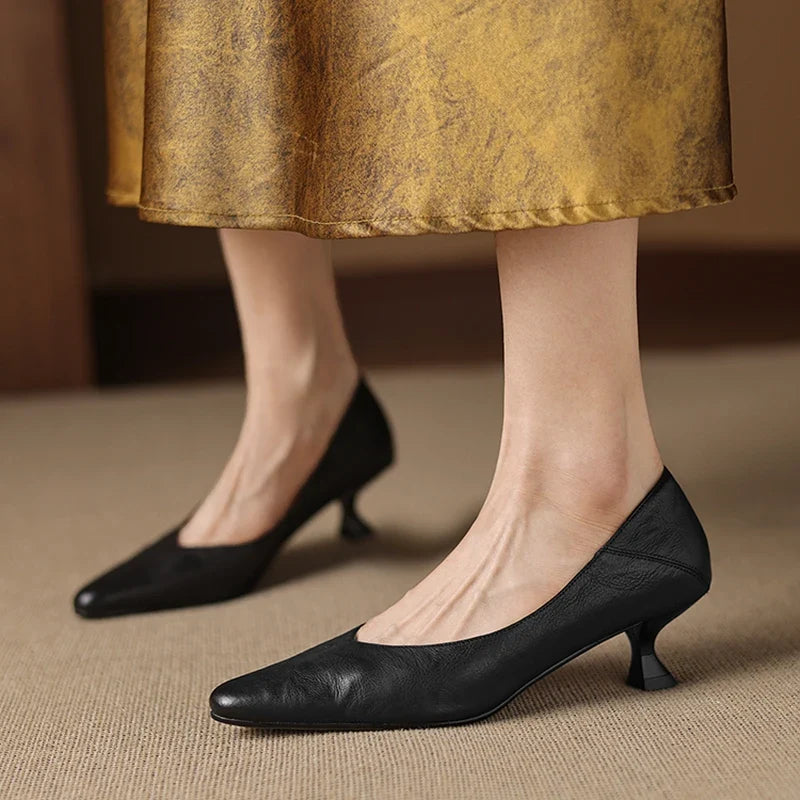 Grace High Heels aus echtem Leder