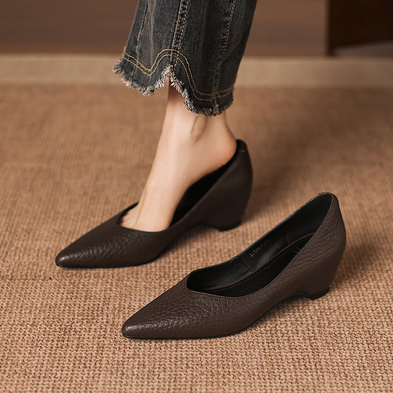Hilda spitze High Heels aus echtem Leder