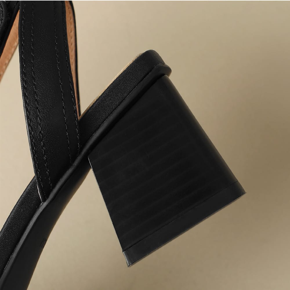 Alma Sculpted Heel Sandal