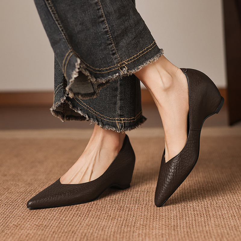 Hilda spitze High Heels aus echtem Leder
