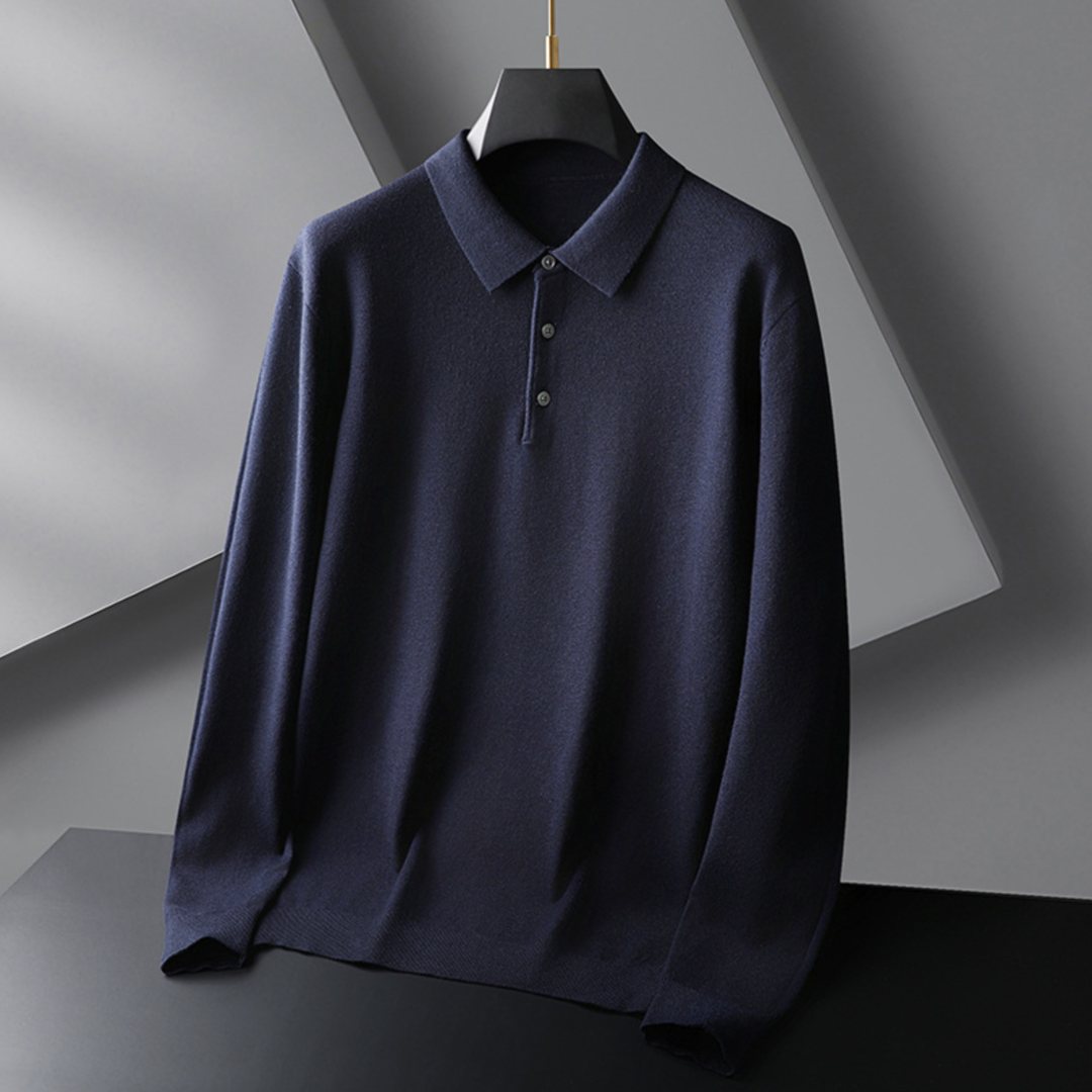 Premium langærmet polo