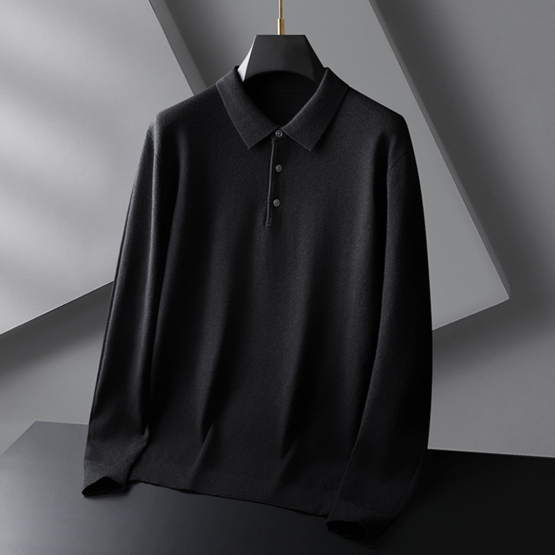 Premium langærmet polo