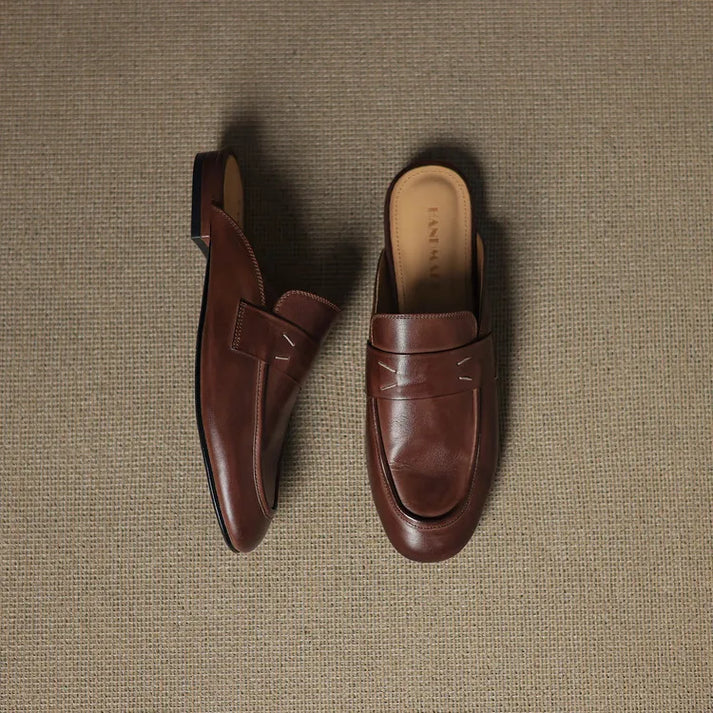 Mules Aurora de cuero genuino