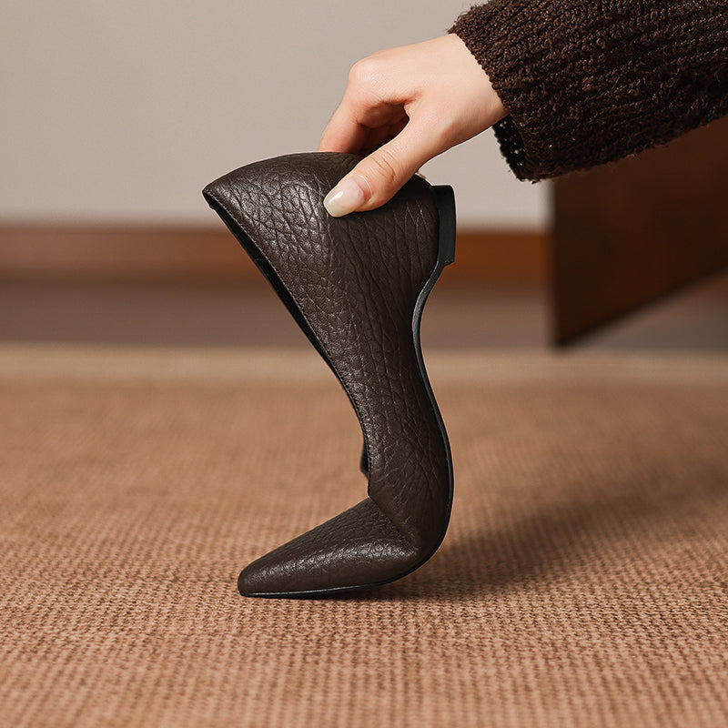 Hilda spitze High Heels aus echtem Leder