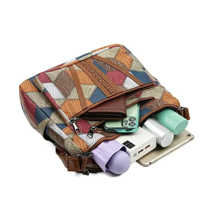 Carmela Patchwork-håndtaske