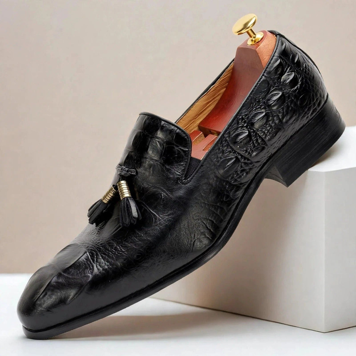 Barello Cowhide Leather Loafers