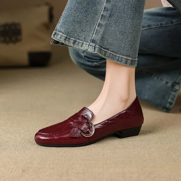 Mocassins Lila en cuir véritable