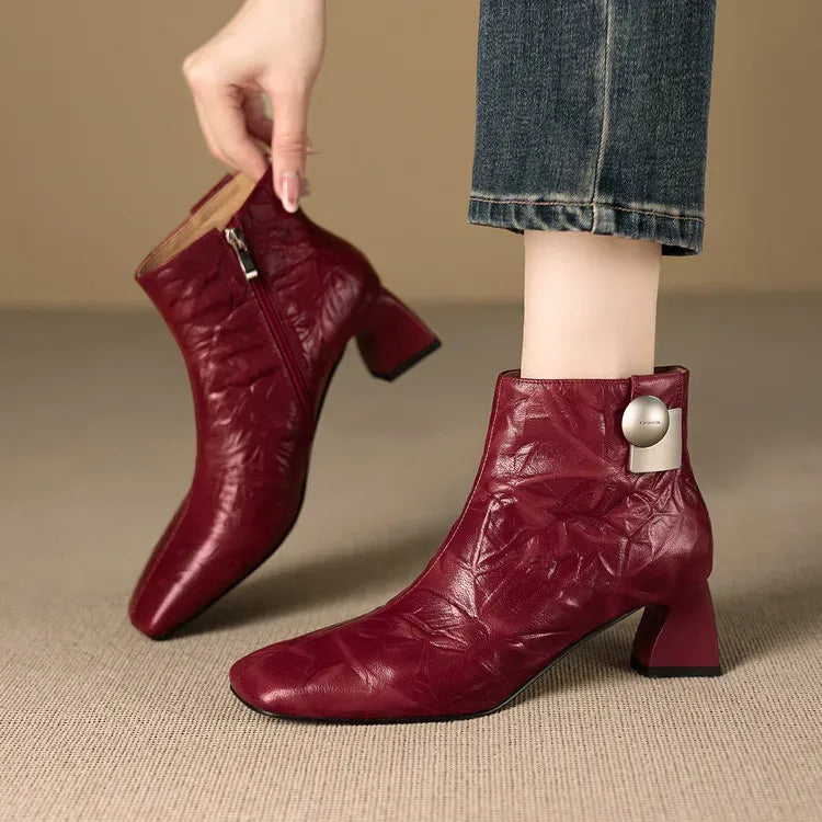Camille Genuine Leather Boots