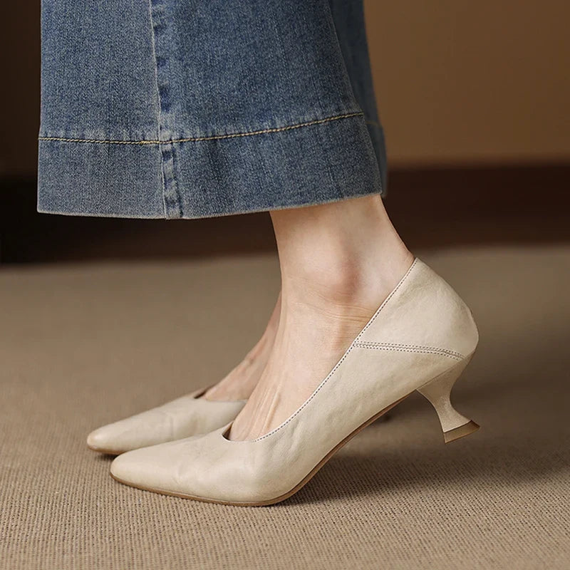 Grace High Heels aus echtem Leder