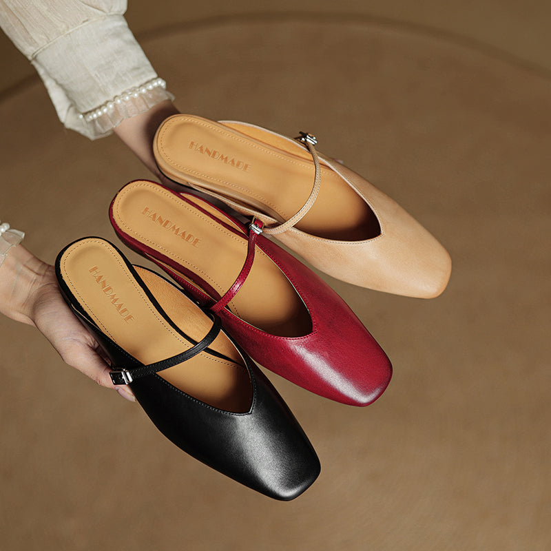 Mules Miral in vera pelle