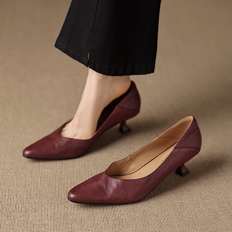 Grace High Heels aus echtem Leder