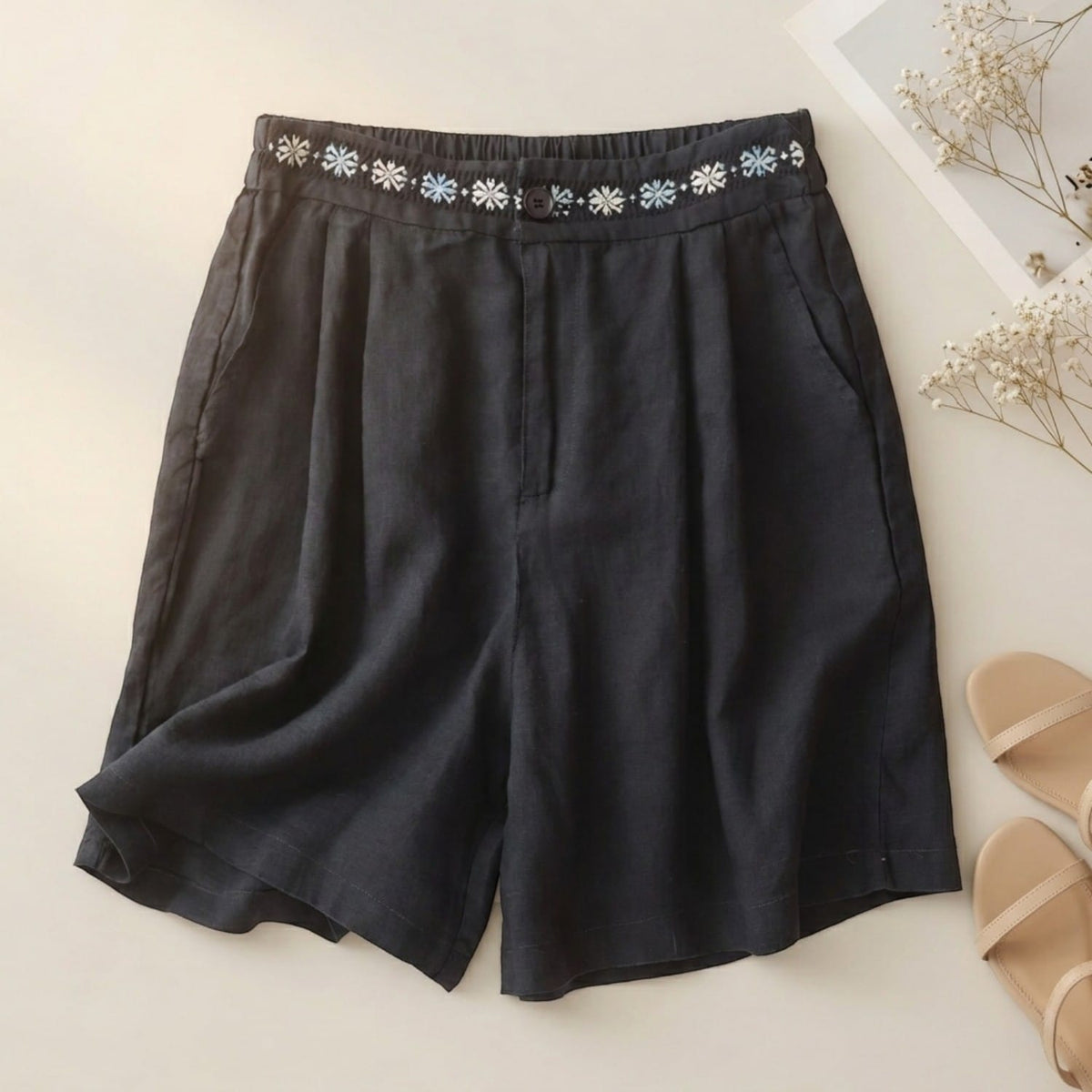 Short Daisy en lin