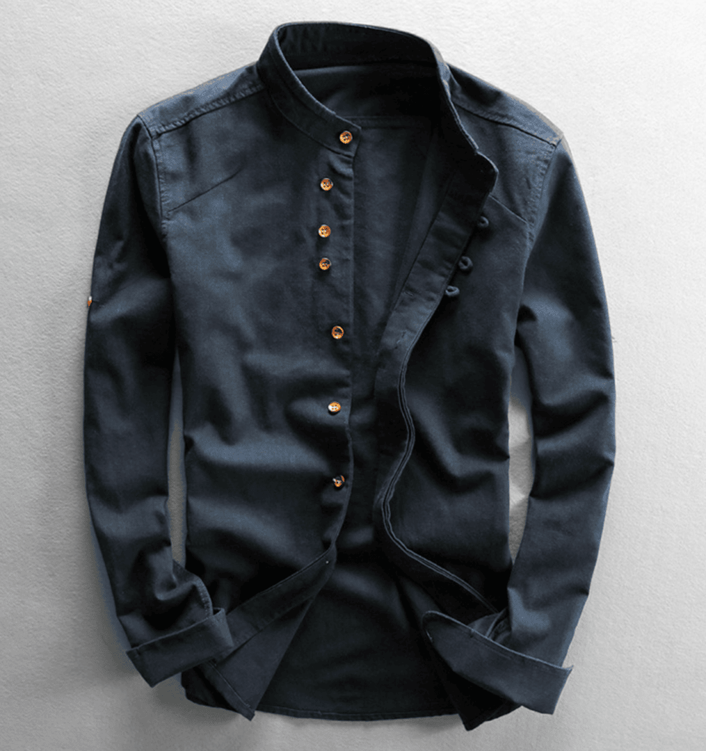 Chemise boutonnée à la coupe épurée
