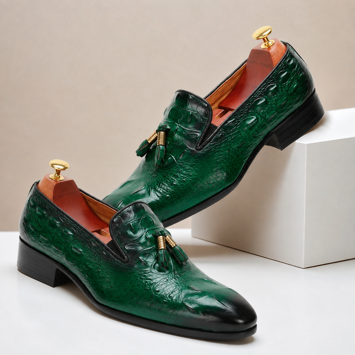 Barello Cowhide Leather Loafers