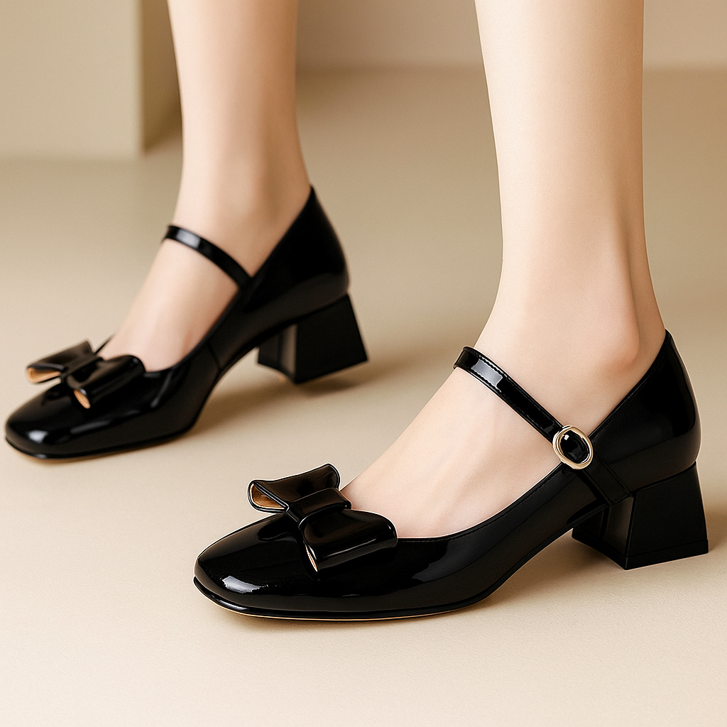 Livia Leather Heels