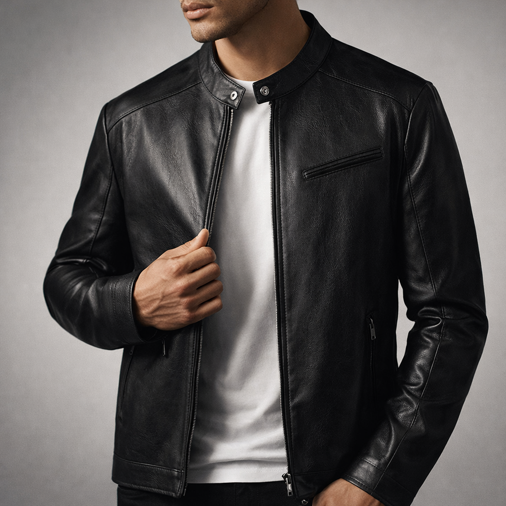 Giacca in pelle Aldric