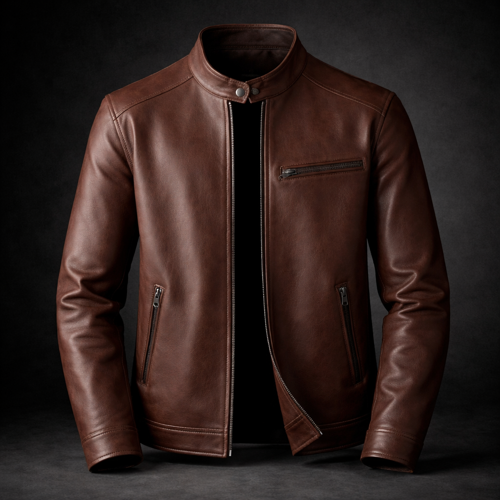Giacca in pelle Aldric