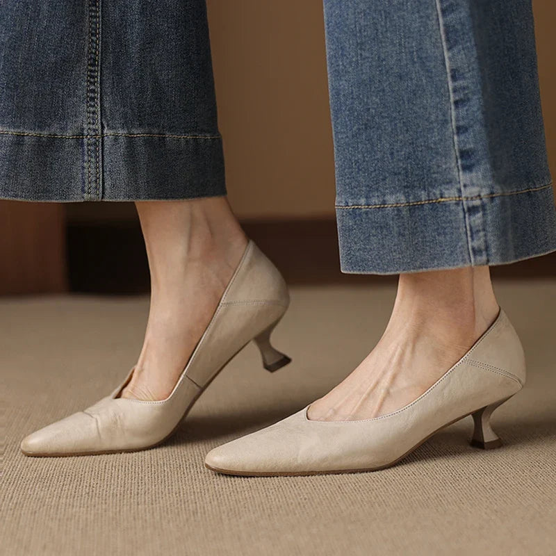 Grace High Heels aus echtem Leder