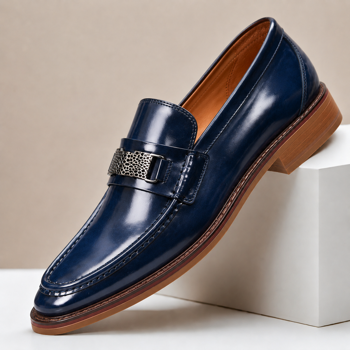 Sylvan Cowhide Leather Loafers