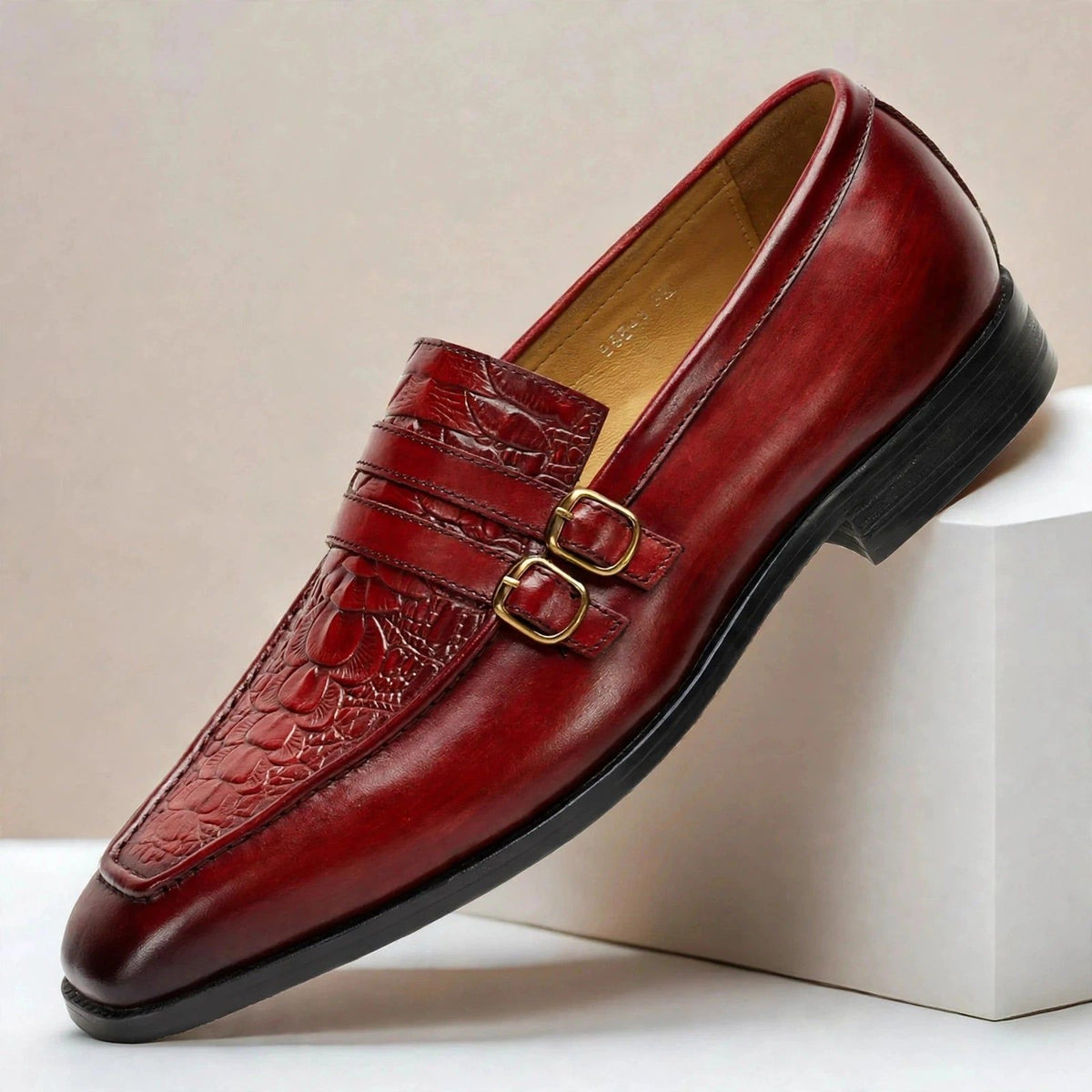 Alaric Cowhide Leather Loafers