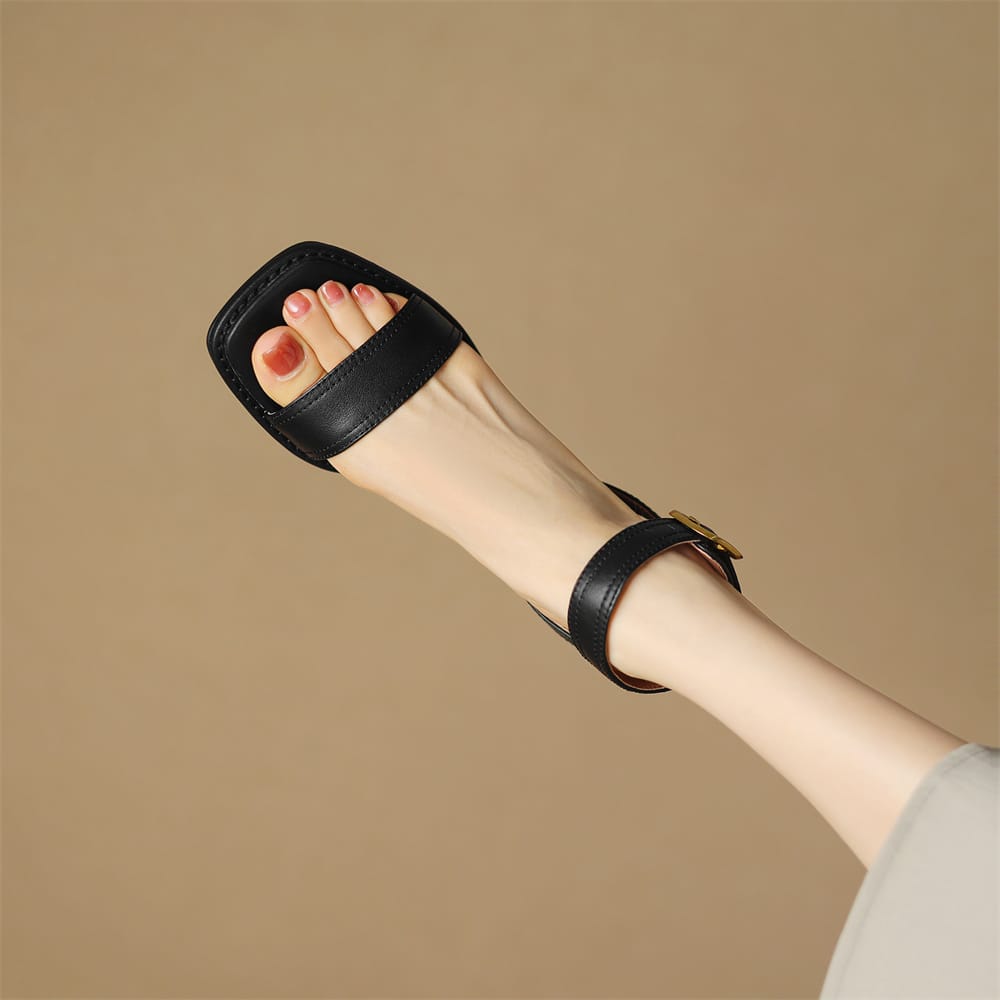 Alma Sculpted Heel Sandal