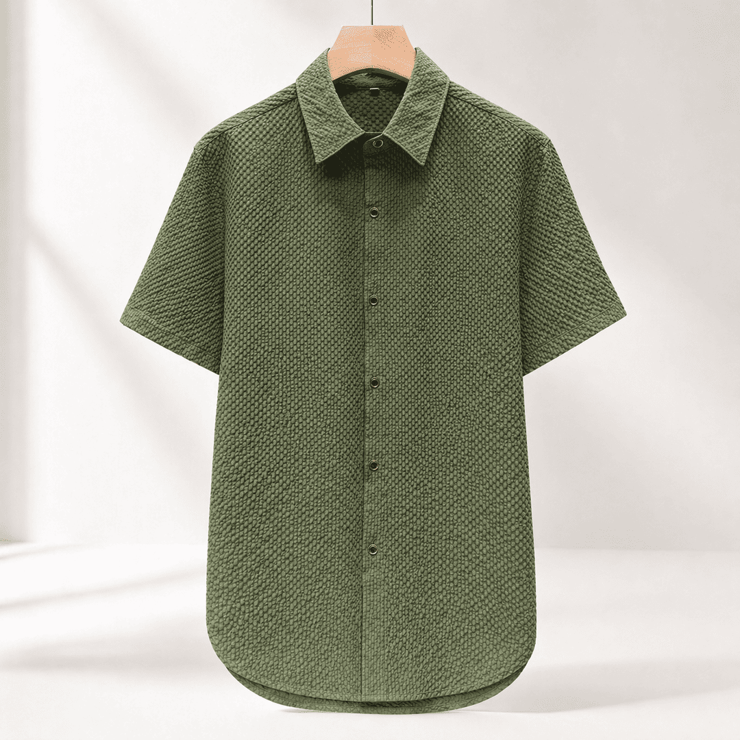 MossWeave Strukturiertes Hemd