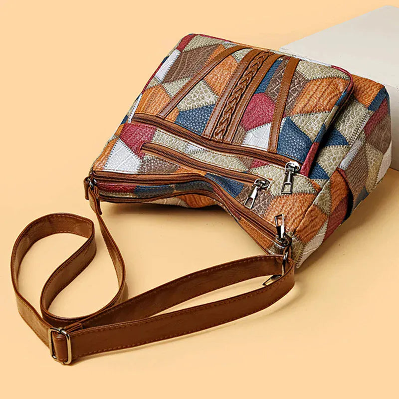 Carmela Patchwork-håndtaske