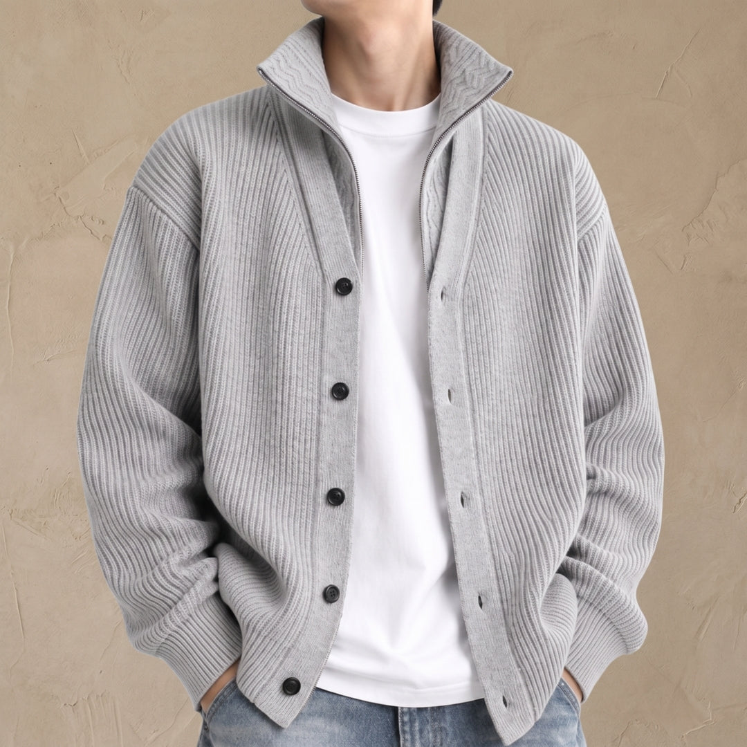Veste en maille côtelée Alderton