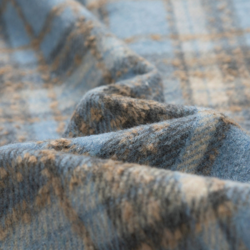 Veste classique en cachemire à carreaux