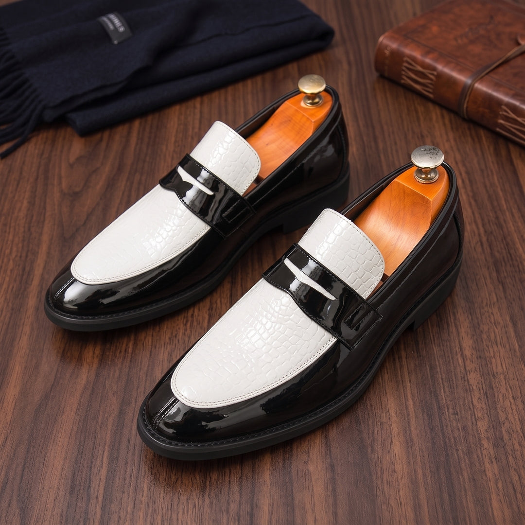 Mocassins Astor com Painéis de Crocodilo