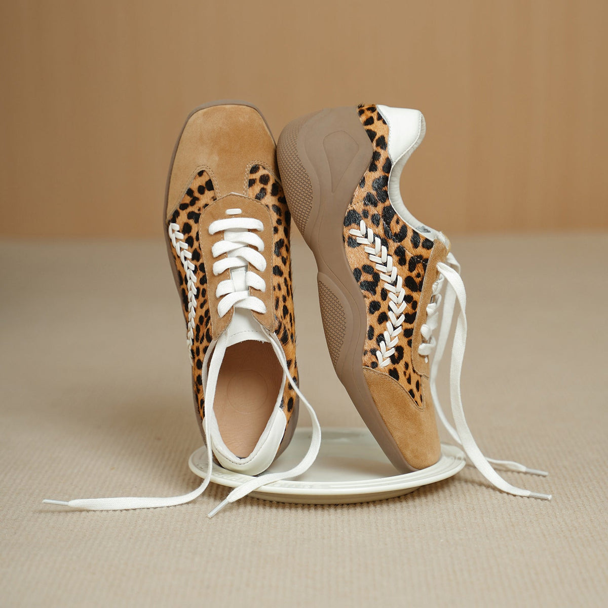 Sneakers Lea in vera pelle scamosciata