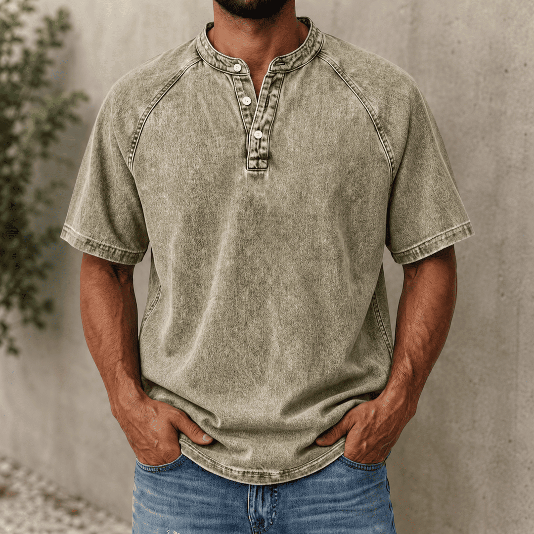 Camicia Henley VintageEase