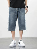 Logan Drop-Cut Denimshorts