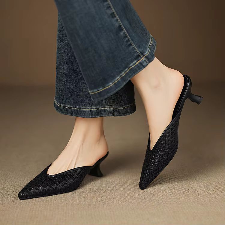 Mules Odessa de cuero genuino