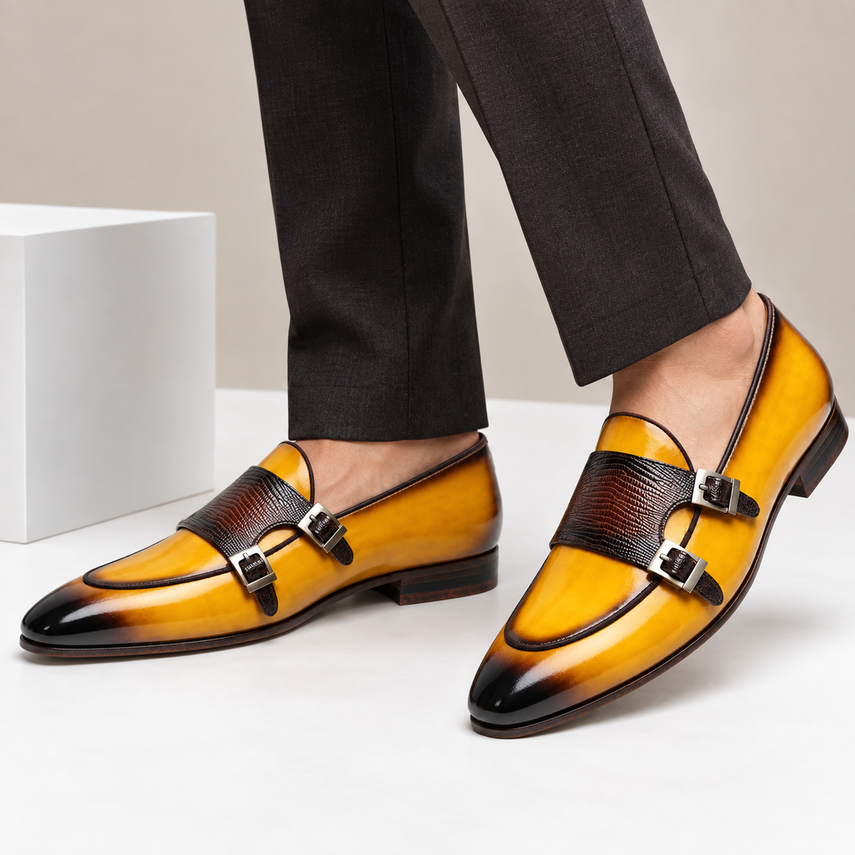 Mocassins Varenna en cuir de vachette
