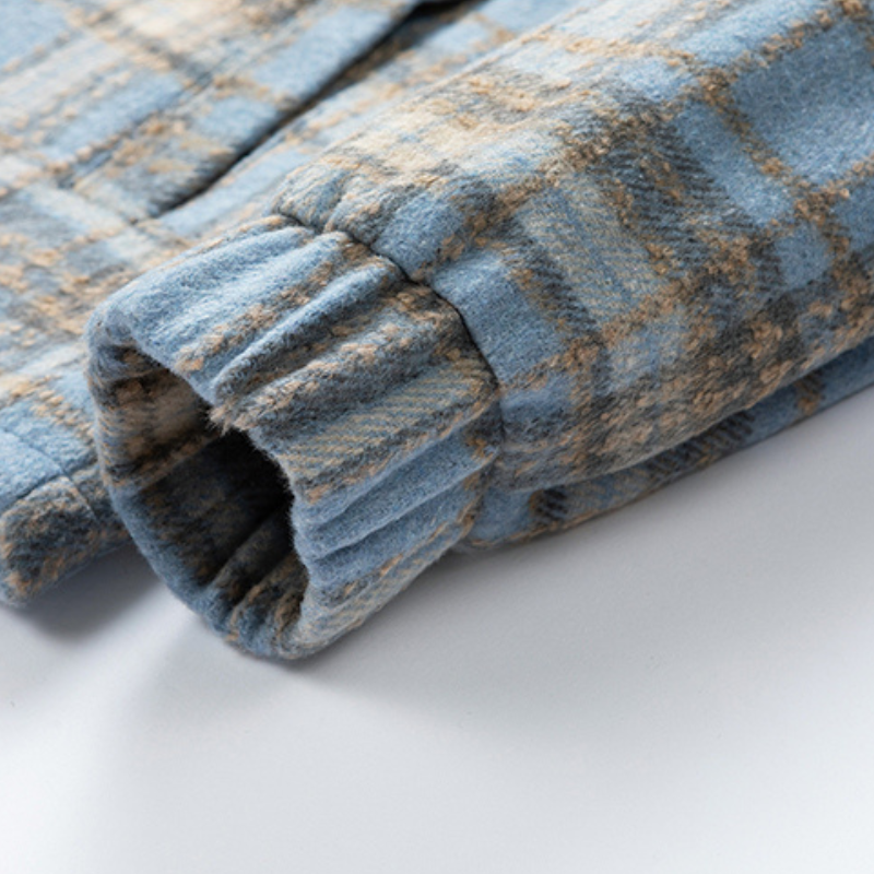 Veste classique en cachemire à carreaux