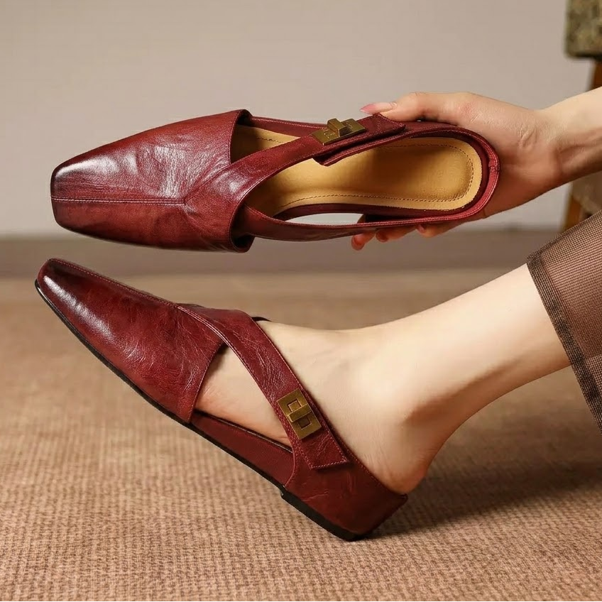 Mules Ravessia in vera pelle