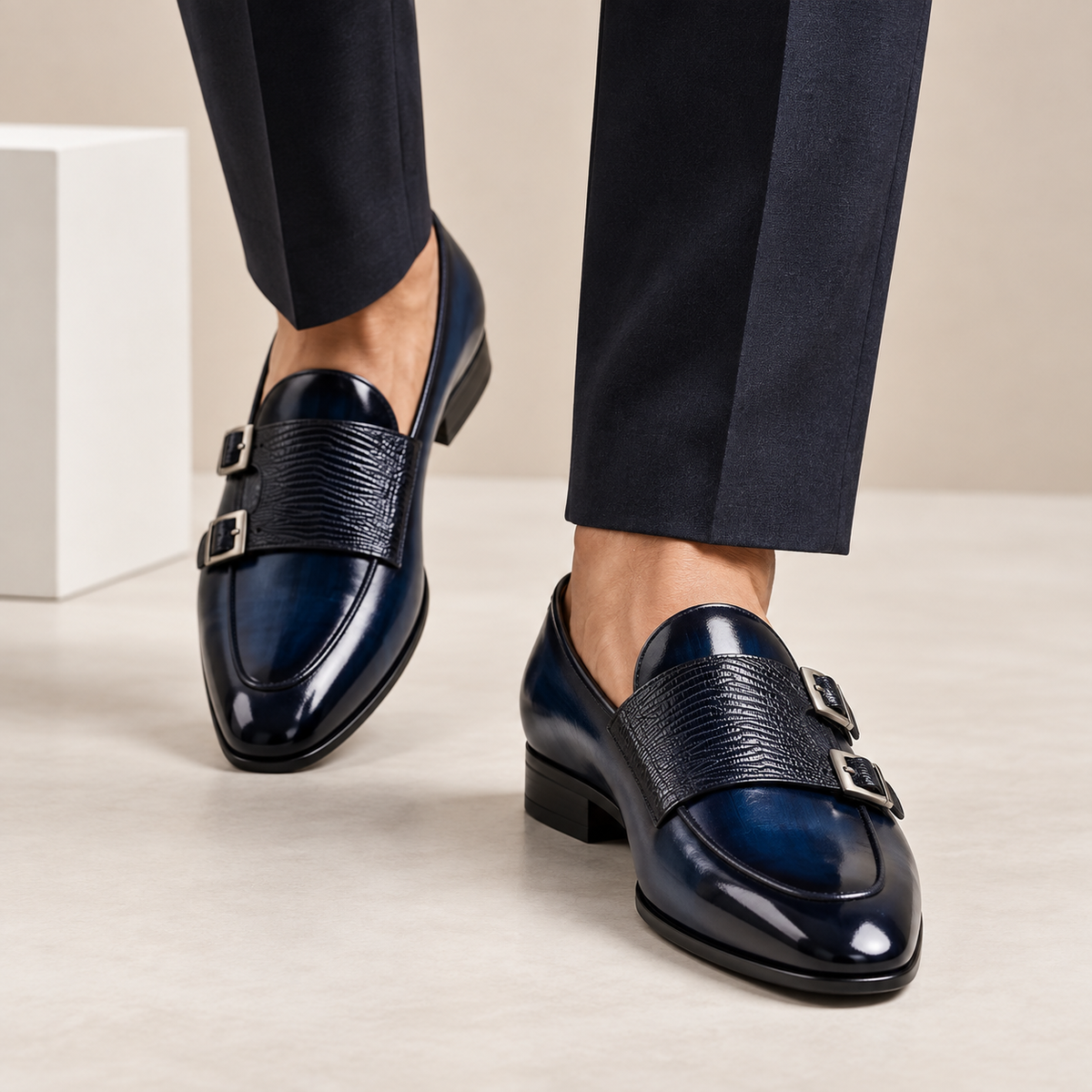 Mocassins Varenna en cuir de vachette