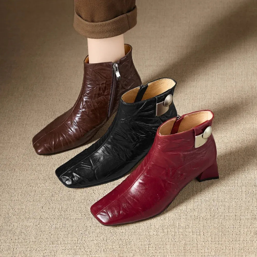 Camille Genuine Leather Boots