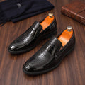 Mocassins Astor com Painéis de Crocodilo